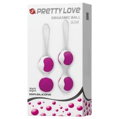   Pretty Love geišas bumbiņu komplekts ar maināmu izmēru balts/lillā
