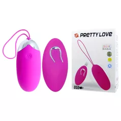   Pretty Love Berger - vibrējošā olīte ar tālvadību uzlādējama rozā