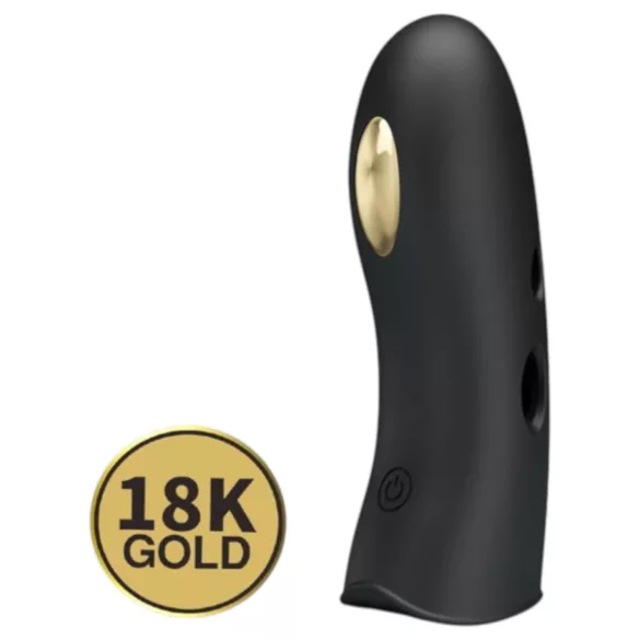 Pretty Love Marico - pirkstu vibrators ar elektro stimulāciju melns