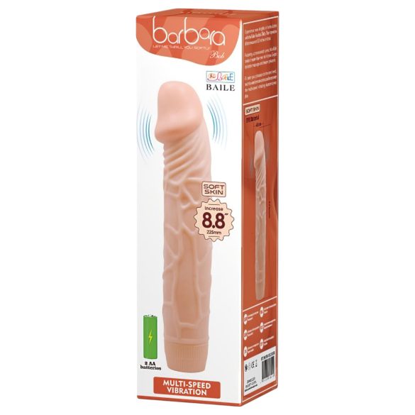 Baile Barbara - realistisks vibrators 22,5 cm miesas krāsā