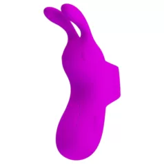   Pretty Love Bunny - pirkstu vibrators ar zaķa ausīm violets