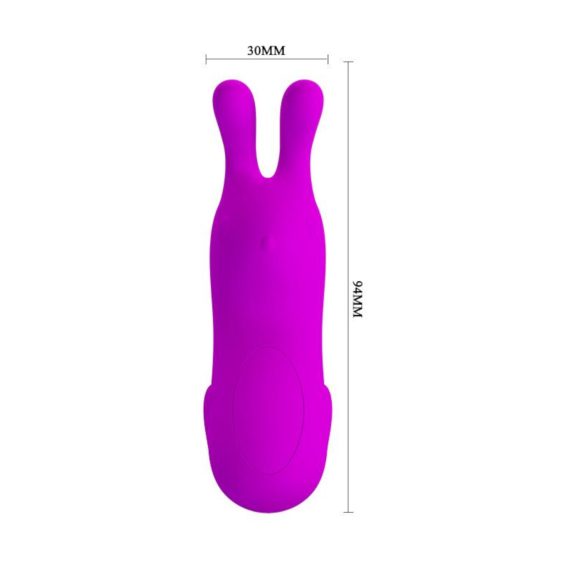 Pretty Love Bunny - pirkstu vibrators ar zaķa ausīm violets