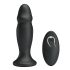 MR. PLAY - bezvadu anālais vibrators ar akumulatoru (melns)
