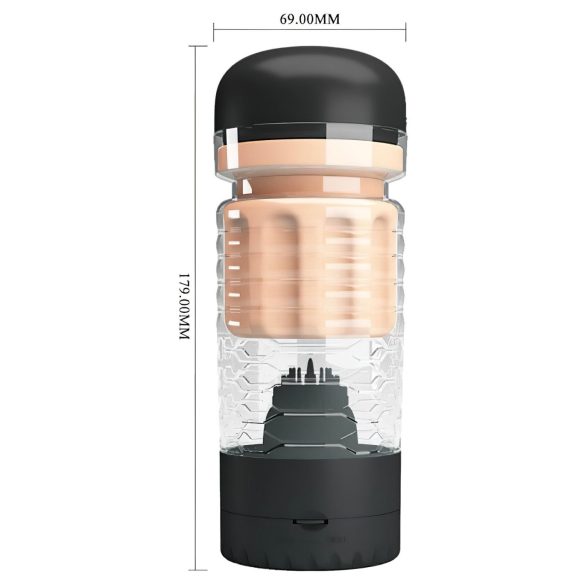 Pretty Love Emily - dzīvesizjūtu mākslīgā vagīna (melna)