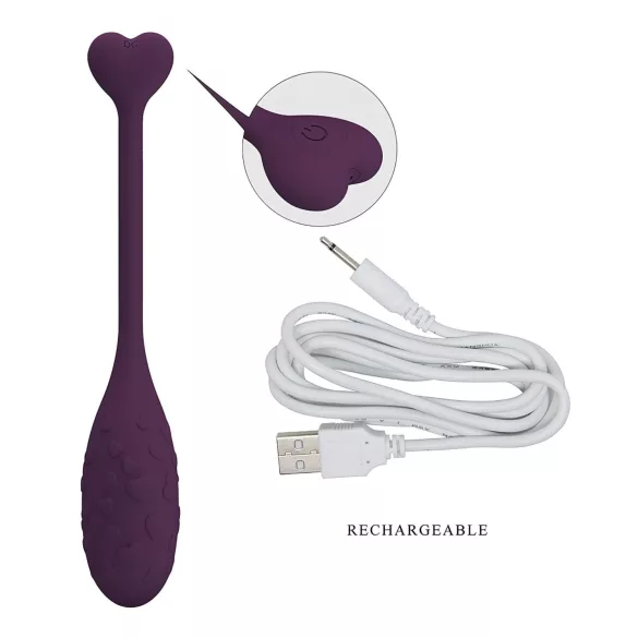Pretty Love Fisherman - gudra vibrējošā olšūna (violeta)