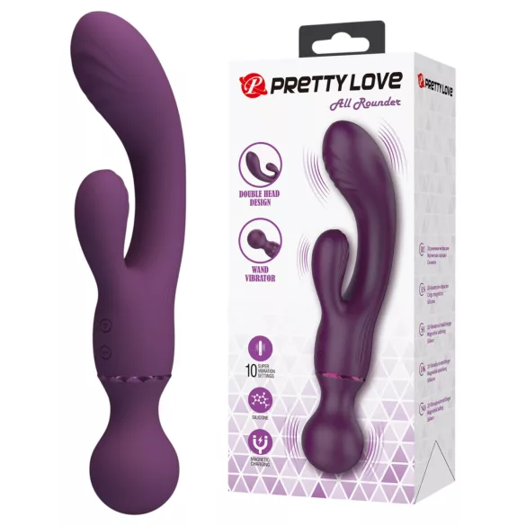 Pretty Love All Rounder - divgalvu G‑punkta un klitora vibrators (violets)