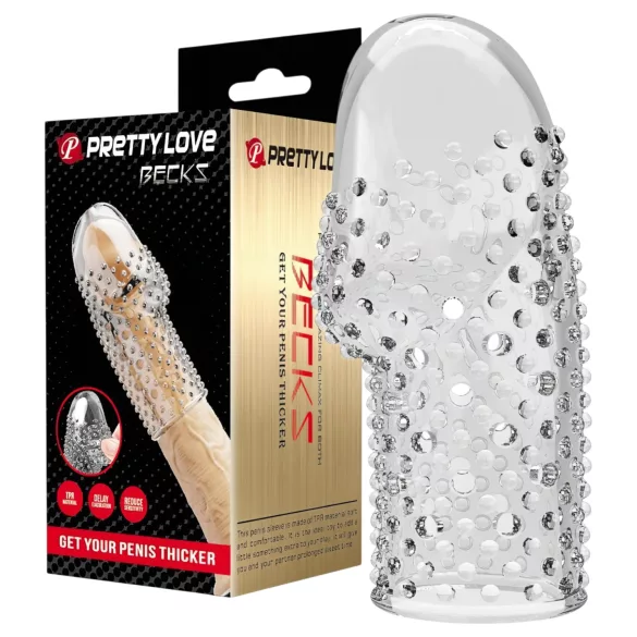 Pretty Love Becks - dzimumlocekļa uzmava caurspīdīga