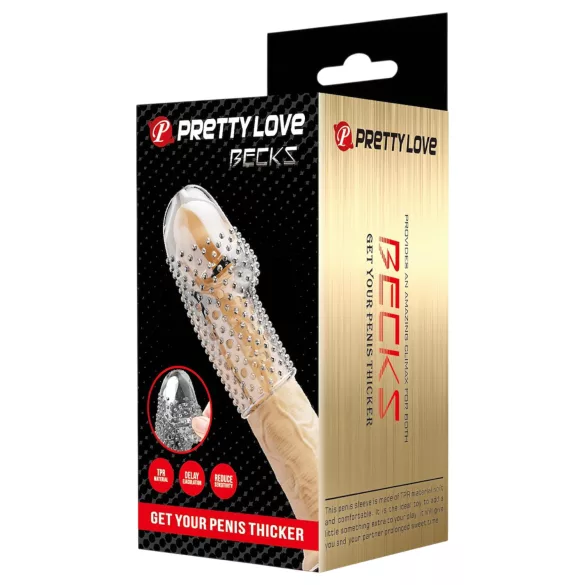Pretty Love Becks - dzimumlocekļa uzmava caurspīdīga