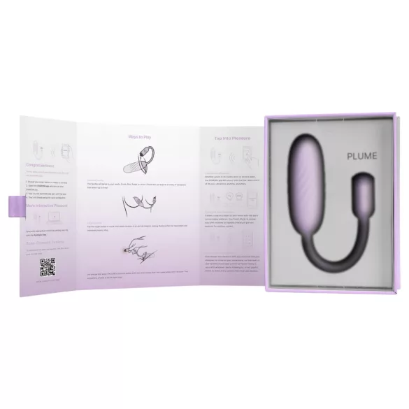 Svakom Plume - 2-in-1 vibrējoša ola (violeta)