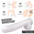 Sex HD Martin - reālistisks dildo ar sēkliniekiem un piesūcekni balts