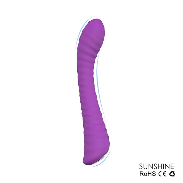 Sex HD Sunshine - G-punkta vibrators uzlādējams rievots violets