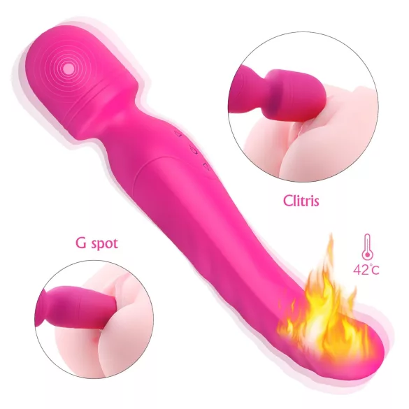 Sex HD Iris - vibrators ar sildošu efektu un 2 motoriem rozā