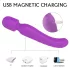 Sex HD Iris - vibrator ar 2 motoriem, sildošs masāžas efekts, violets