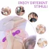 Sex HD Iris - vibrator ar 2 motoriem, sildošs masāžas efekts, violets