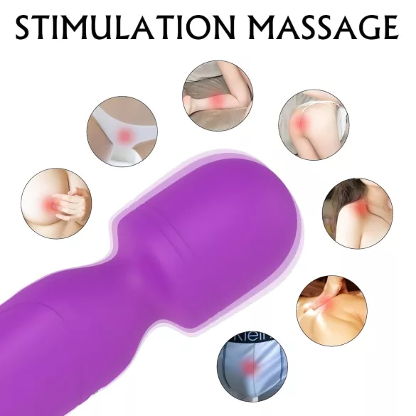 Sex HD Iris - vibrator ar 2 motoriem, sildošs masāžas efekts, violets