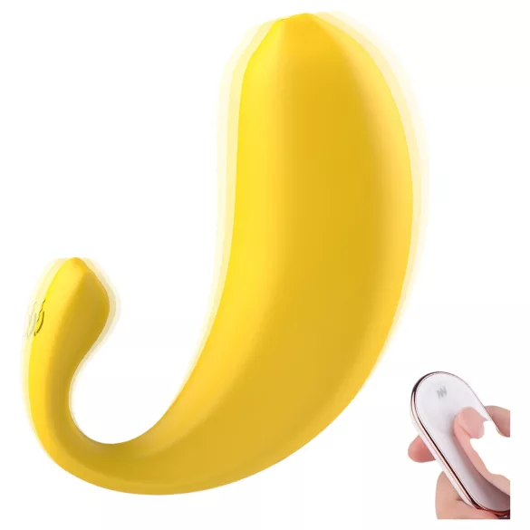 Sex HD - lietotnes vadāma vibrējoša ola (dzeltena)