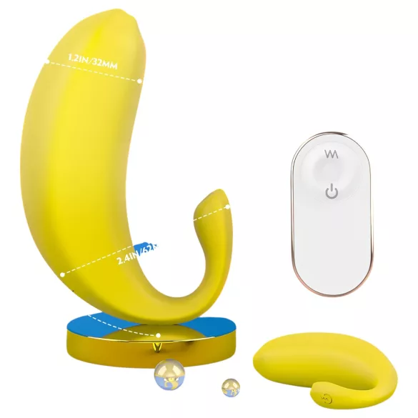 Sex HD - lietotnes vadāma vibrējoša ola (dzeltena)