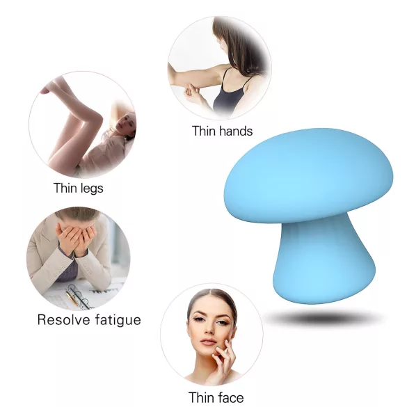 Magic Mushroom - uzlādējams sejas masieris (zils)
