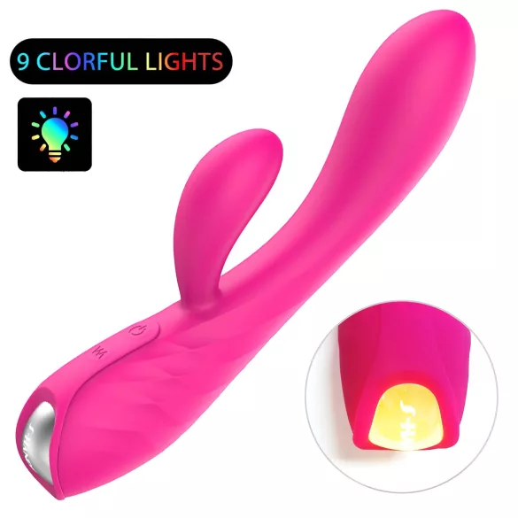 Sex HD Muses - ūdensizturīgs uzlādējams sildošais vibrators rozā