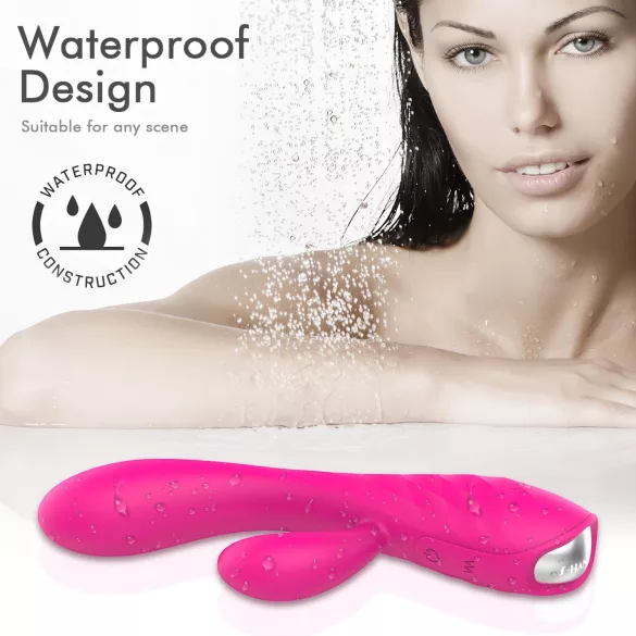 Sex HD Muses - ūdensizturīgs uzlādējams sildošais vibrators rozā
