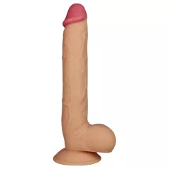 Lovetoy dildo ar piesūcekni realistisks 25cm gaišs
