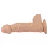 Lovetoy Real Extreme - dildo ar piesūcekni - 23 cm (naturāls)