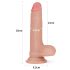 Lovetoy Dabis Dildo - 18cm naturāla sajūta