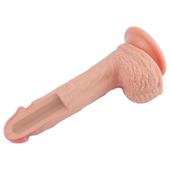 Lovetoy dildo ar piesūcekni, realistisks, 21 cm, miesas krāsas
