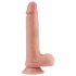 Lovetoy Dabisks Klikšķis - divkāršs reālistisks dildo - 20cm (dabīgs)