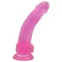 Lovetoy dildo ar piesūcekni jelly materiāls 20 cm rozā