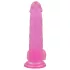 Lovetoy dildo ar piesūcekni jelly materiāls 20 cm rozā