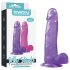 Lovetoy dildo ar piesūcekni 20 cm violets