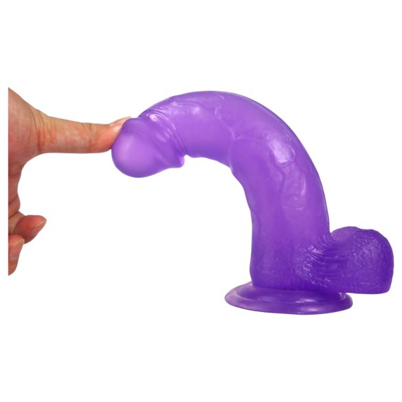 Lovetoy dildo ar piesūcekni 20 cm violets
