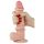 Lovetoy Sliding-Skin - dubultais dildo - 21cm (dabīgs)