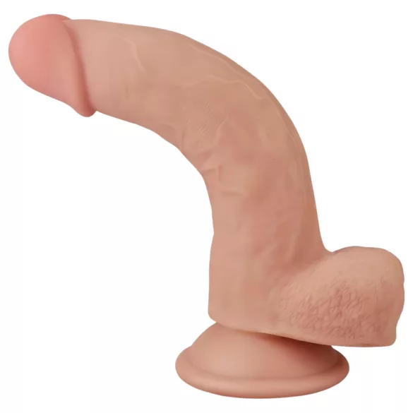 Lovetoy divslāņu dildo 21 cm naturāls