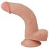 Lovetoy Sliding-Skin - dubultais dildo - 21cm (dabīgs)