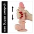 Lovetoy Sliding-Skin - dubultais dildo - 21cm (dabīgs)