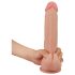 Lovetoy Sliding-Skin - dubultslāņa dildo - 23cm (dabisks)