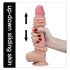 Lovetoy Sliding-Skin - dubultslāņa dildo - 23cm (dabisks)