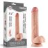 Lovetoy Sliding-Skin - dubultslāņa dildo - 23cm (dabisks)