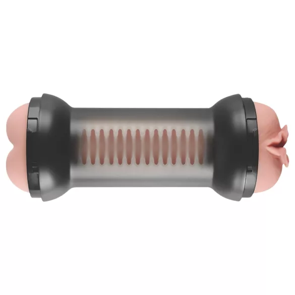 Lovetoy - masturbators puncim un anālais, naturāls krāsa
