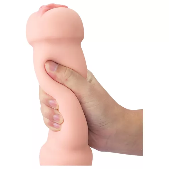 Lovetoy - masturbators puncim un anālais, naturāls krāsa