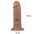 Lovetoy Chubby - Dabisks piepūšams dildo ar piesūcekni 25 cm