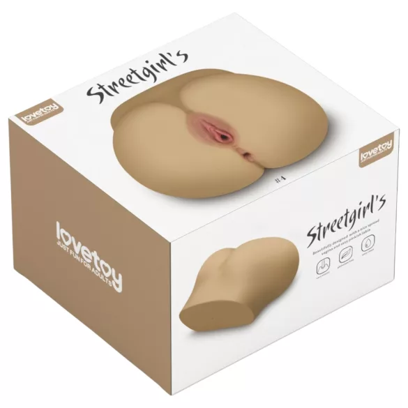 Lovetoy Streetgirl's 4 - masturbators sievietes maksts un anālās atveres torzo,