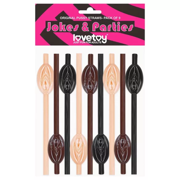 Lovetoy - dzimumlocekļa salmiņi komplekts dabīga/brūna/melna krāsa