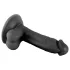 Mr. Rude - piesūcekņa reālistisks dildo ar sēkliniekiem 17cm melns