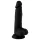Mr. Rude - reālistisks dildo ar sēkliniekiem un piesūcēju 19cm melns