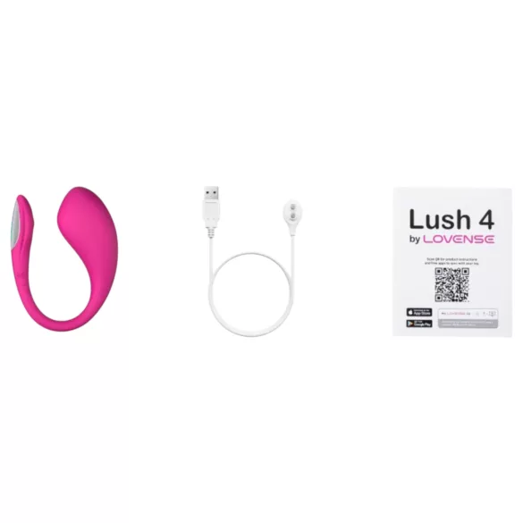 LOVENSE Lush 4 - gudra vibrējošā olīša rotaļlieta (rozā)