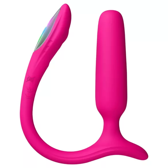 Lovense Lush Anal - Lietotnes vadāms anālais vibrators ar LED - rozā