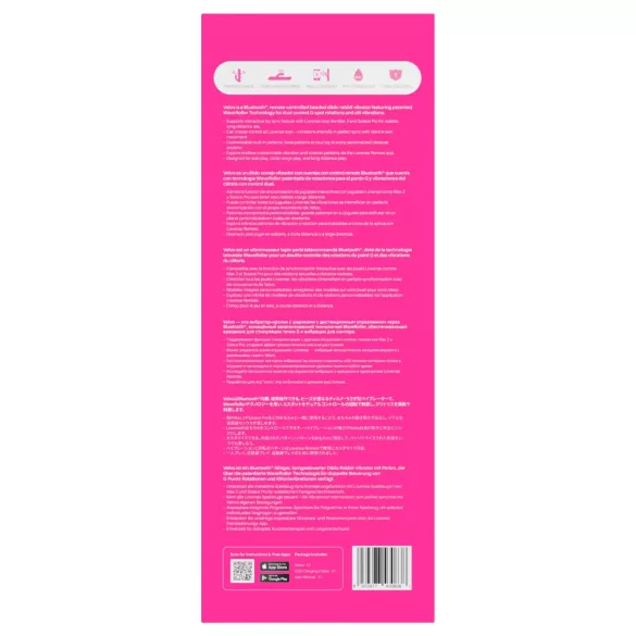Lovense Velvo - lietotnes vadāms pērļots vibrators (rozā)